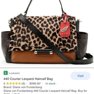 Beautiful Diane Von Furstenberg leopard handbag.🐆